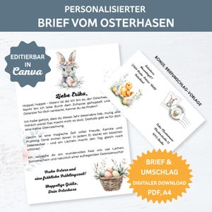 Carta del Conejo de Pascua. correo de conejo. Publicación del Conejo de Pascua. Kita Pascua. Pascua de jardín de infantes. Idea de regalo para niños para Pascua. Búsqueda de huevos para niños.