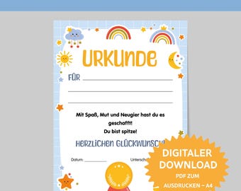 Certificate for children. Certificate for special achievements. Certificate for children. Report card for children. Participation certificate. Certificate for daycare or school.