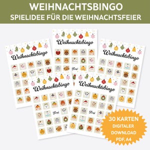 Weihnachtsbingo für Kinder. Bingo Weihnachten Deutsch. Weihnachtsspiel Druckvorlagen. Weihnachten Kita. Weihnachtsspiele Kinder. Bingokarten