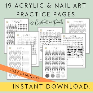 Acrylic Nail Practice || Nail Art || Planning || Stickers