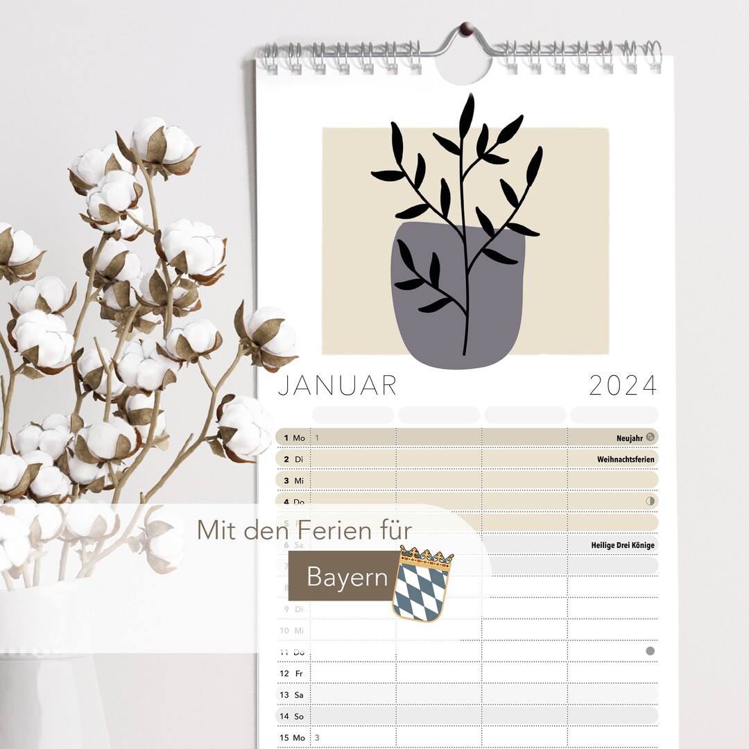 Bavaria Calendar Holiday and Family Planner 2024 Etsy