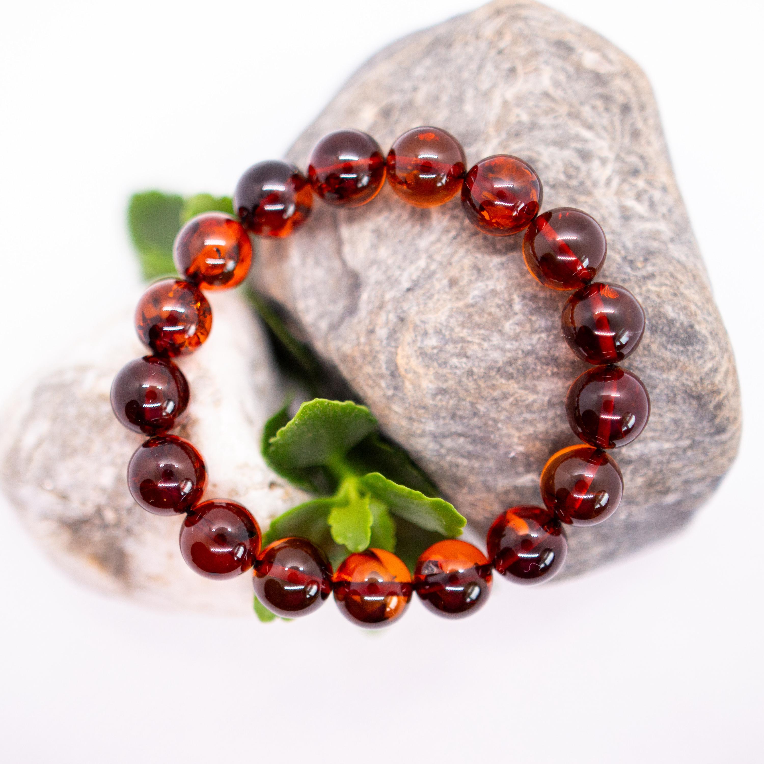 Bracelet En Ambre Naturel De La Baltique - 26 Grammes, Pierres Perles, Neuf