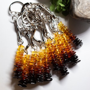 Amber keychain for man and woman.