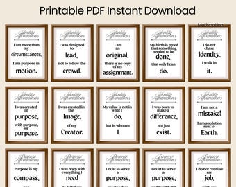 自己愛肯定カード：印刷可能な自信の名言集（PDFダウンロード）