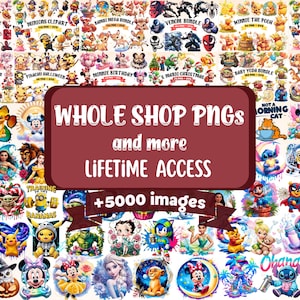 Whole Shop PNG Clipart Bundle: 5000+ Images, Commercial Use (Digital Download)
