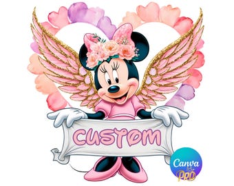 Clipart di Minnie Angel: design PNG personalizzabile di Canva (uso commerciale)
