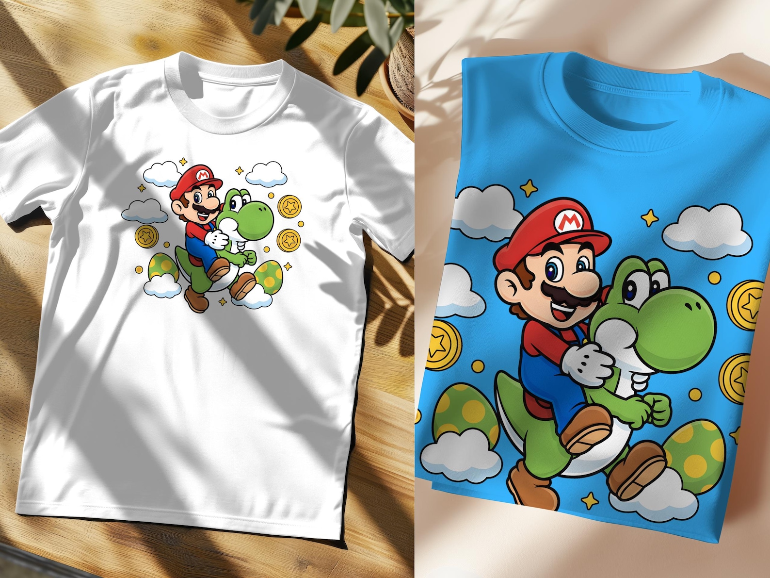 Mario Riding Yoshi PNG Adventure Cartoon Design - Commercial Use ...
