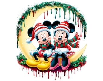 ミッキー、ミニー、ドナルド、ホーホーホー、メリークリスマス、昇華