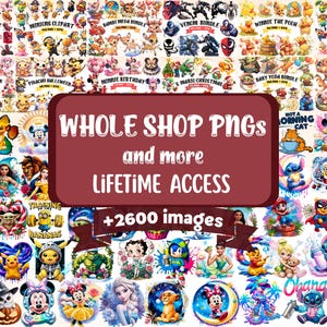Alle Laden-Bundle PNG-Dateien LIFETIME ACCESS - kommerzielle Nutzung, sofortiger Download, Cricut, Sublimation, T-Shirt, Becher, Tasche, Geburtstag