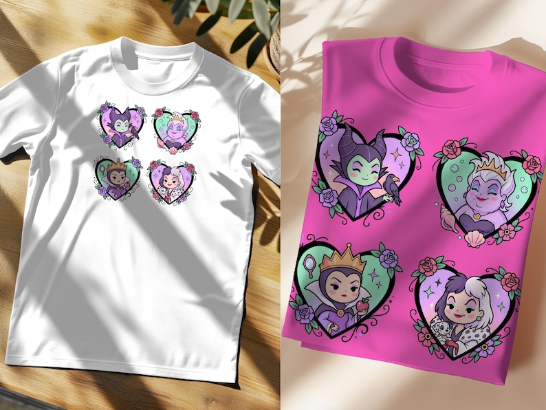 Villains Cartoon Frames Collage PNG – Dark Fantasy Design (Digital Download) image 4