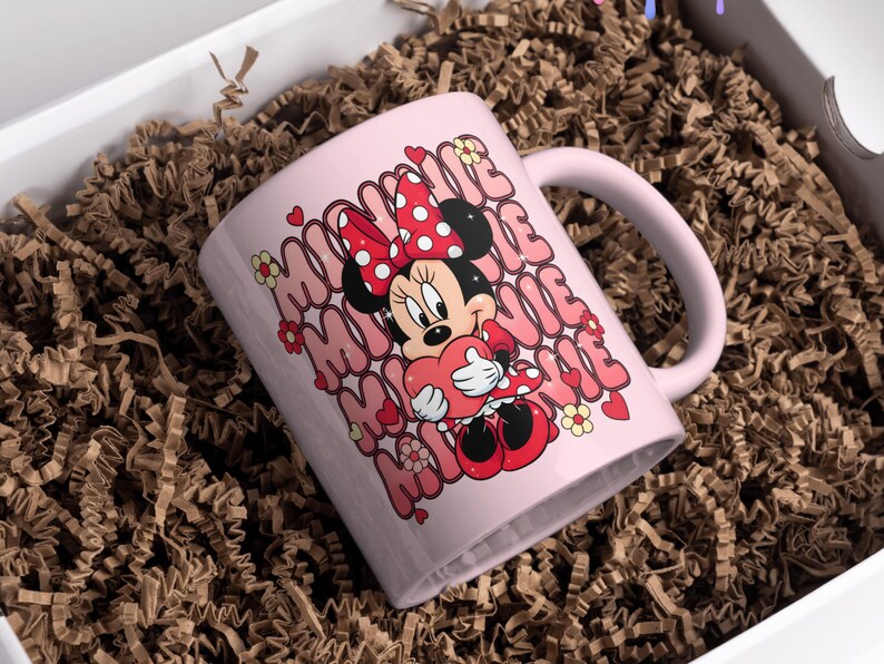 Mini Mouse Funky Minnie Funky Pink PNG Design Clipart: Commercial Use (digital Download ...
