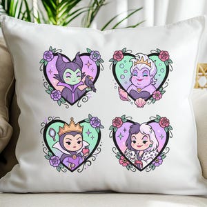 Villains Cartoon Frames Collage PNG – Dark Fantasy Design (Digital Download) image 6