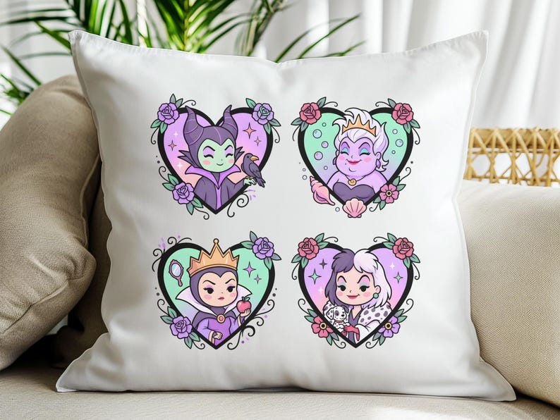 Villains Cartoon Frames Collage PNG – Dark Fantasy Design (Digital Download) image 6