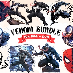 Digital Venom 104 Mega Bundle PNG & SVG Clipart - commercial use, instant download, cricut, sublimation, t shirt, mug, bag, birthday, boy