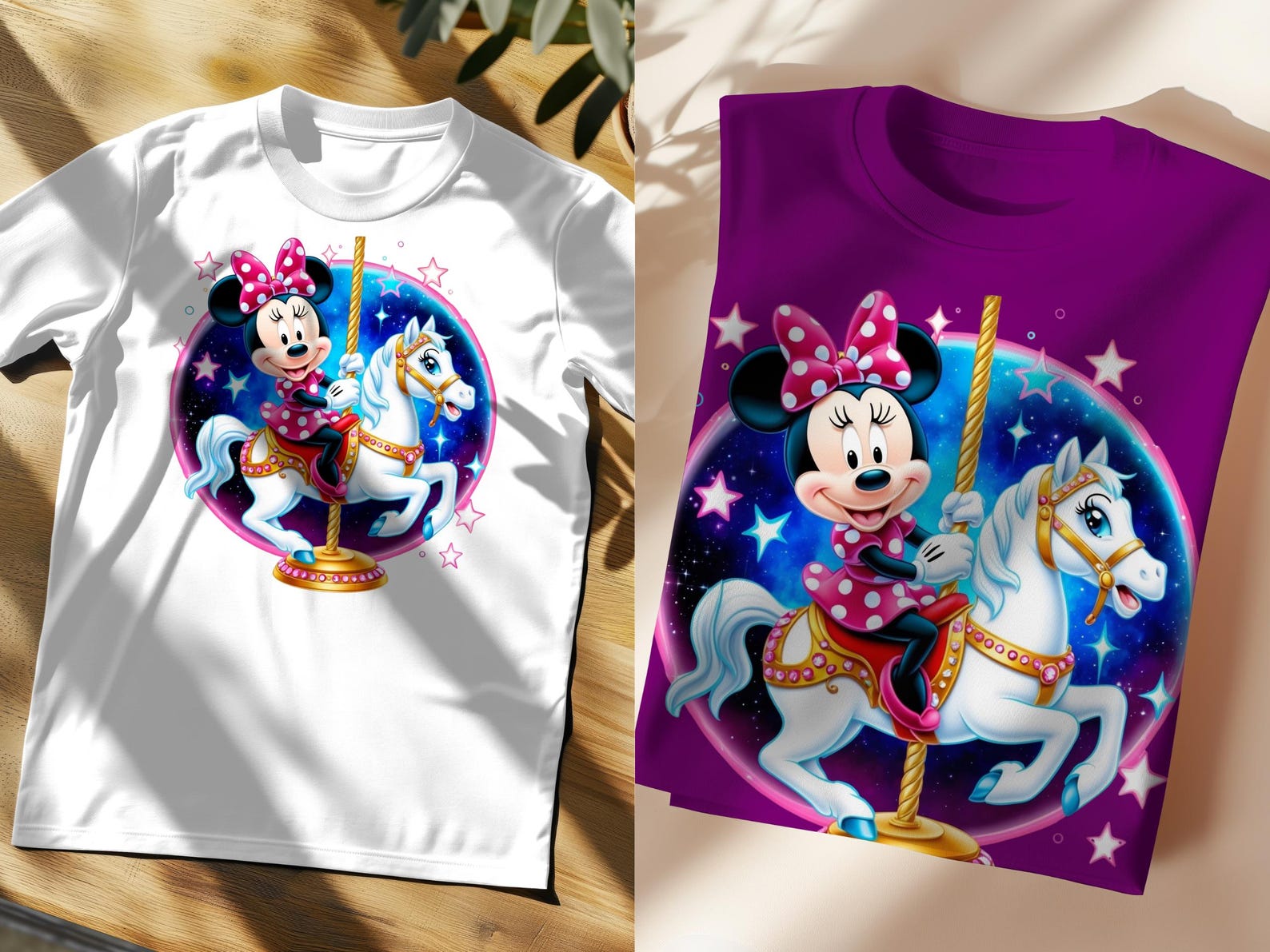 Minnie Mouse Carousel Rider PNG Clipart: Commercial Use (digital ...