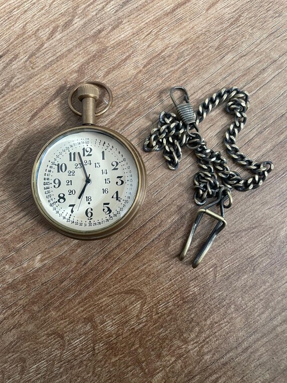 Catena Albert Steampunk Orologio Da Tasca Antico Al Quarzo Con Catena Albert - Design Vintage In Bronzo, Numeri Romani, Stile Steampunk Orologio Da Tacco Vintage