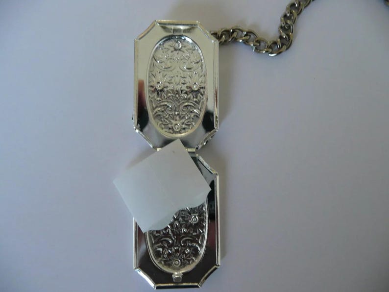 Single Albert Silver Plated Pocket Watch Chain Old Vintage Double ...