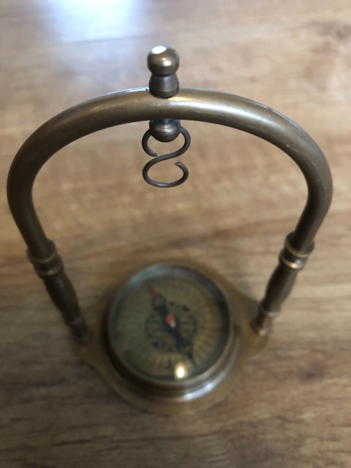 Vintage Type Solid Antique Brass Pocket Watch Display Stand Compass Etsy