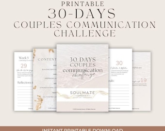 Printable Couples Communication Challenge – 30-Day Relationship Workbook PDF to Deepen Connection & Intimacy