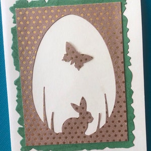 Hasenpost, Ostergrüße, Ostern, Osterkarte, 3D-Karten, Papierkarten, Selbstgemacht