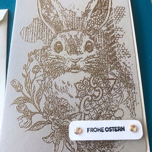 Hasenpost, Ostergrüße, Ostern, Osterkarte, Selbstgemacht, 3D-Karte, Papierkarten
