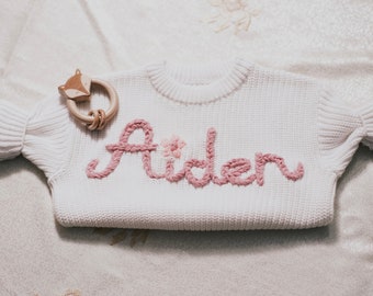 Customized Hand-Embroidered Sweaters for Babies and Toddlers: Exquisite Elegance
