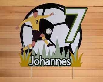 Fußball Cake Topper, Fußball Torten Deko, Fußball Geburtstagsdeko