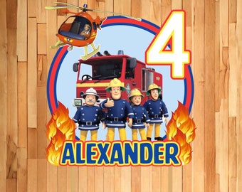 Feuerwehrmann Sam Caketopper, Feuerwehr Tortendeko