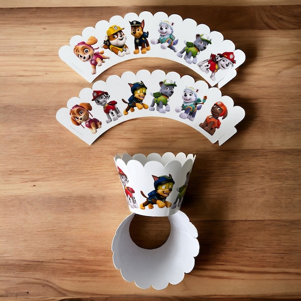 Paw Patrol Cupcake Formen, Muffin Förmchen, Cupcake Wrappers