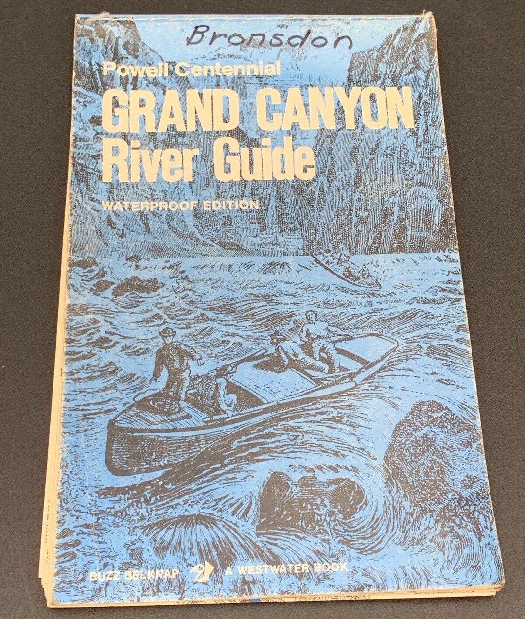 Grand Canyon River Guide Map 1977 Waterproof Powell Centennial Vintage