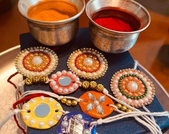 Special Hand made Rakhi,Rakhi for loved once,clay Rakhi,Best Rakhi,Home made Rakhi , Rakhi Decoration,
