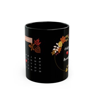 Personalized mug with date and first name couple