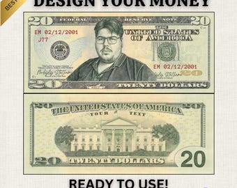 EDITABLE Play Money Printable Play Money Template Templett DIY Money ...