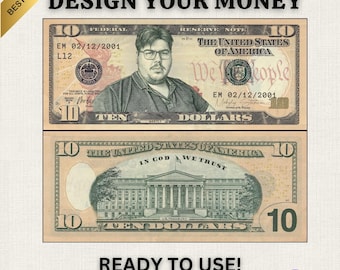 EDITABLE Play Money Printable Play Money Template Templett DIY Money ...
