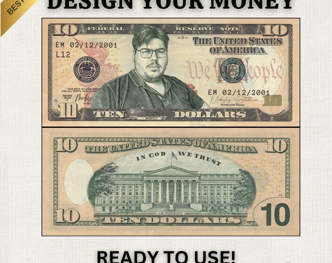 Custom Money File EDITABLE Play Money Printable Play Money Template Templett DIY Money ...