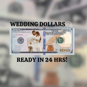 Your Face on Money for wedding, Favors for Guests, Game Money, 100 dollar bill, Party Money, Custom Money, Personalized dollar