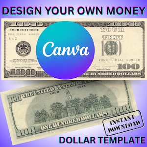 Your Face on Money Template, for wedding, Favors for Guests, Game Money, 100 dollar bill, Party Money, Custom Money, Personalized dollar