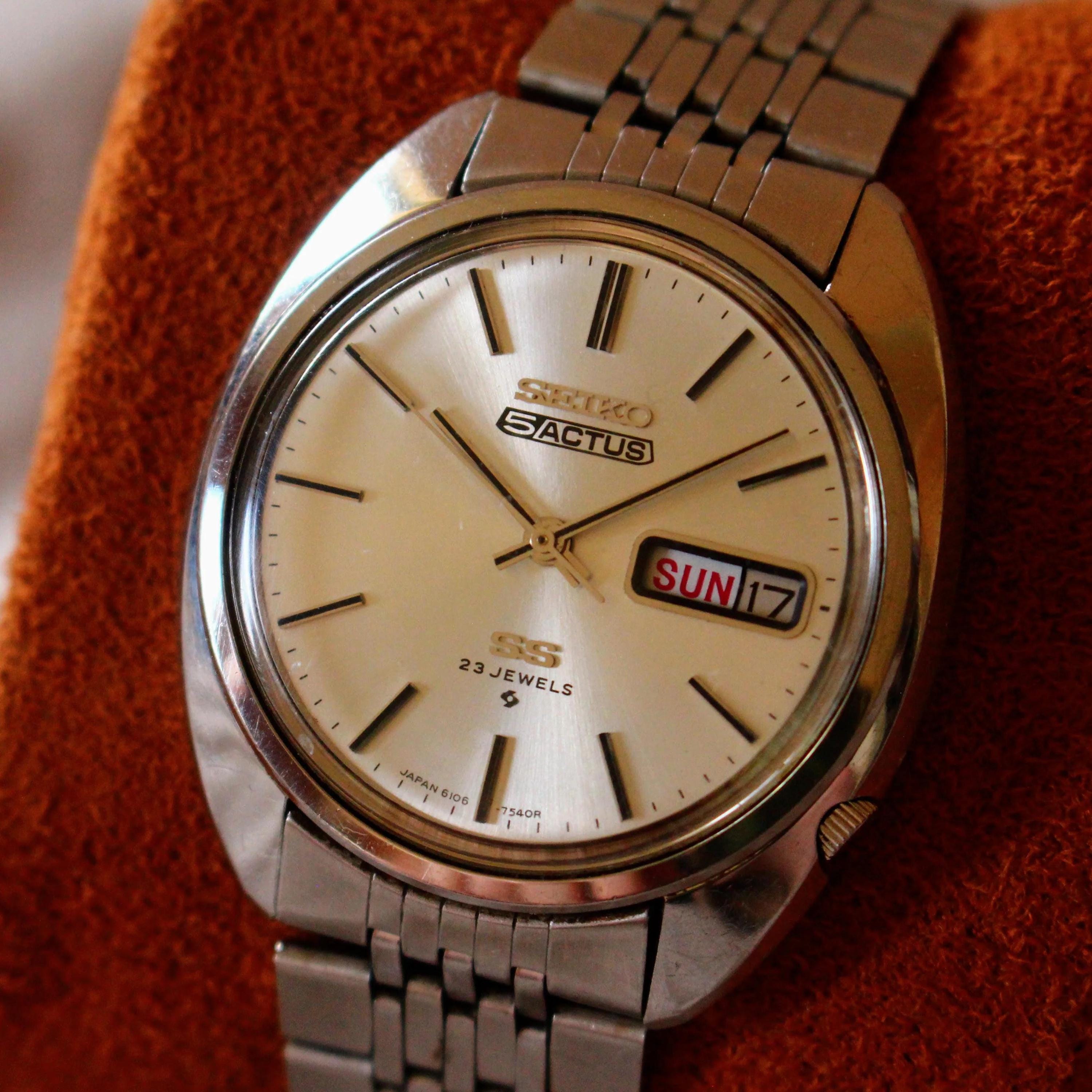 Vintage Seiko 5 ACTUS SS Automatic Men's Watch. - Etsy