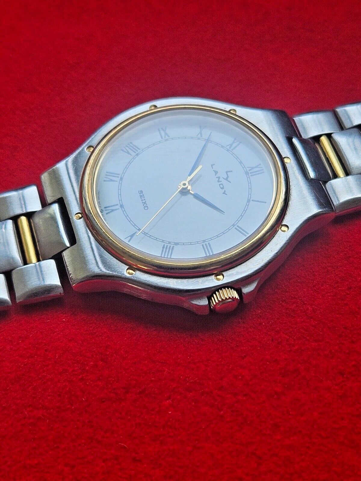 Vintage Seiko Landy Gold and Silver Mens Watch - 5P61-6B00 - Fully