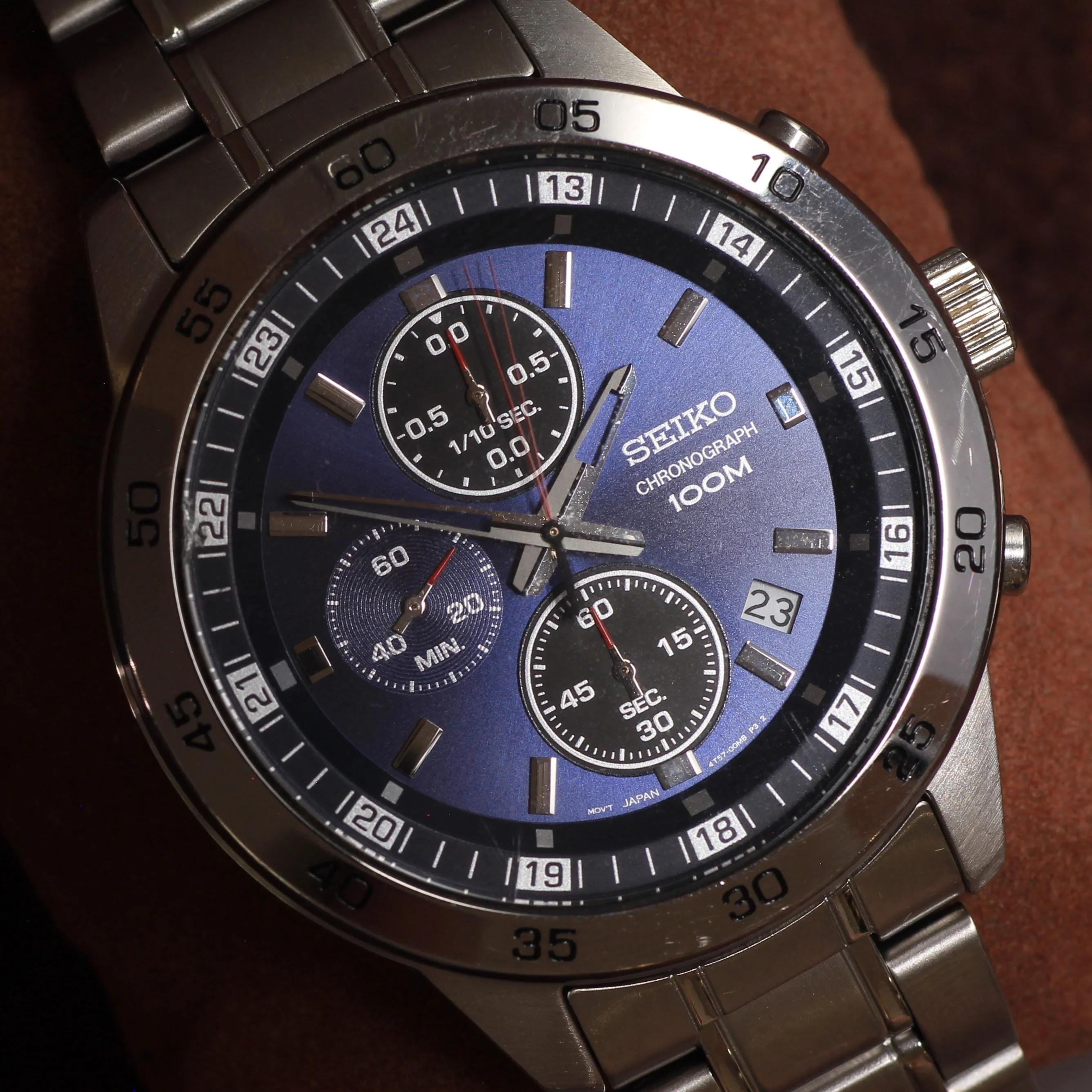 Seiko Chronograph 100 M - Etsy