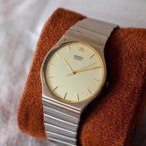 Seiko Galaxy Two-tone Watch 1988 Quartz 5Y31 Vintage Steel Great Condition