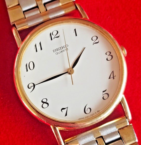 Vintage Seiko Gold and Silver Mens Watch 7431 7010 Fully Working Etsy Canada