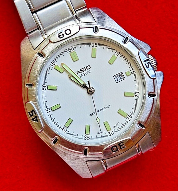 Casio men's white watch online