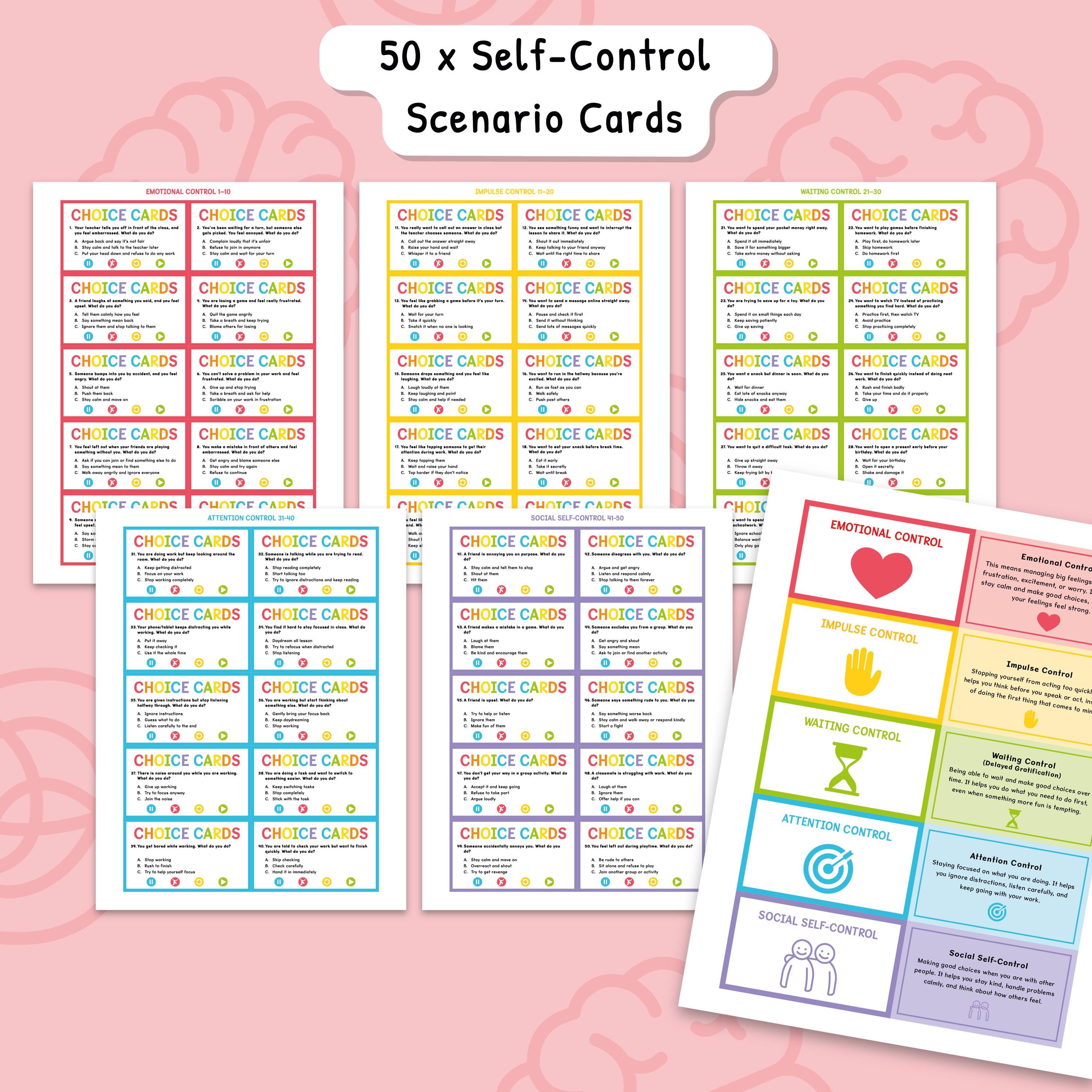 Impulse Control Workbook for Kids and Teens, Self-control Strategies ...