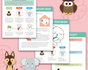 Flipping Your Lid, Emotional Regulation, Hand Model of the Brain Worksheet, Coping Skills, Emotions, Upstairs and Downstairs Brain 0018