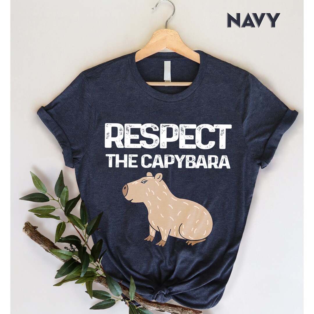 Respect Capybara Tshirt, Funny Capybara Sweatshirt, Cute Unisex