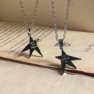 Let It Happen Engraved Stainless Steel Necklace- Gracie Inspired