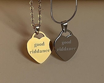 Good Riddance - Heart Necklace - GA Inspired Necklace - by Rosa Lia