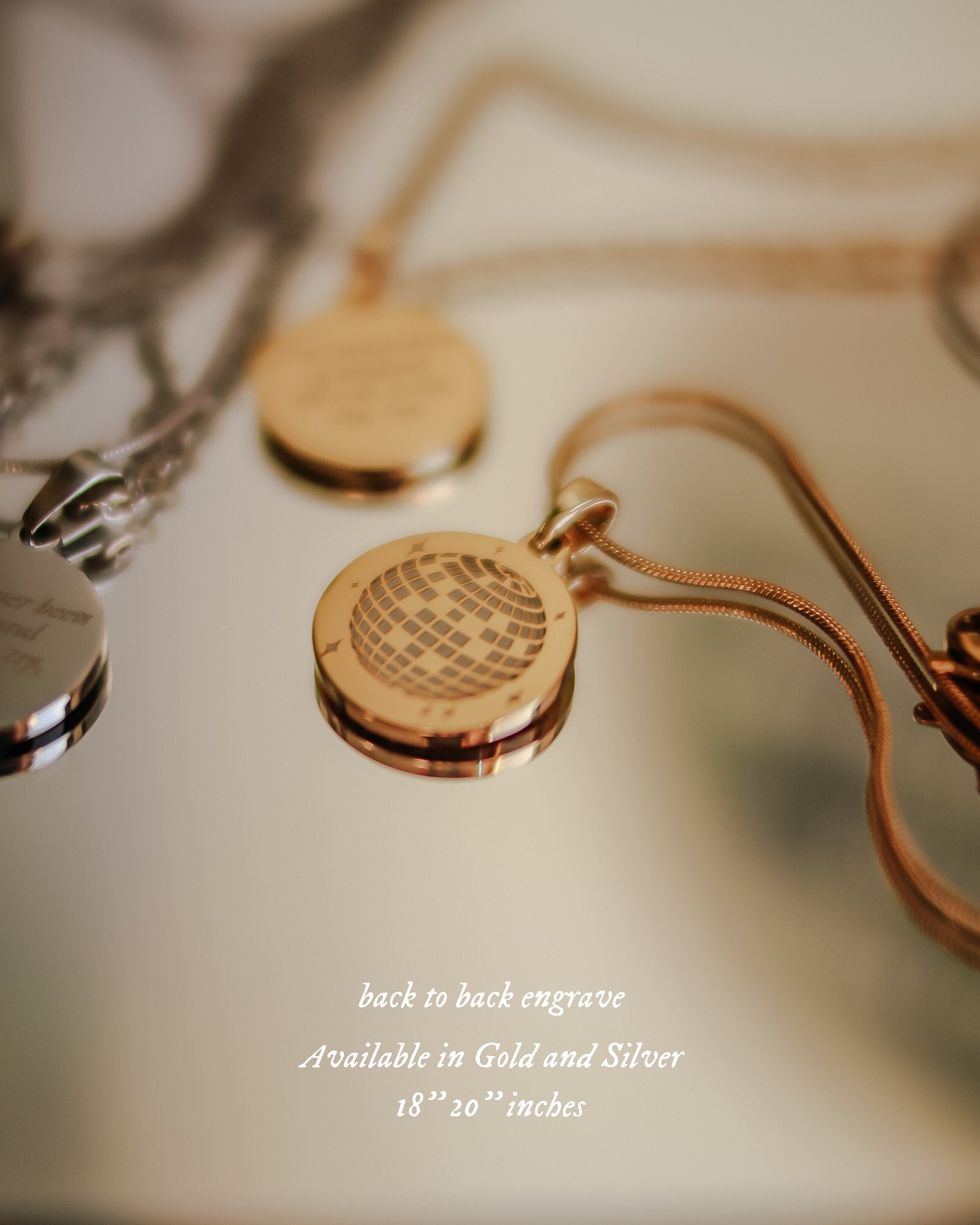 Mirrorball Necklace - Etsy