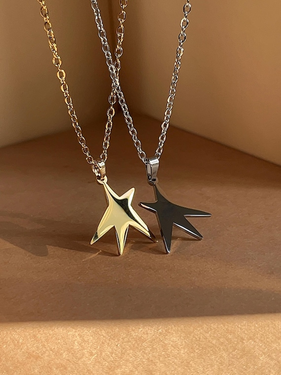 Irregular Star Necklace: Stainless Steel Gracie Star